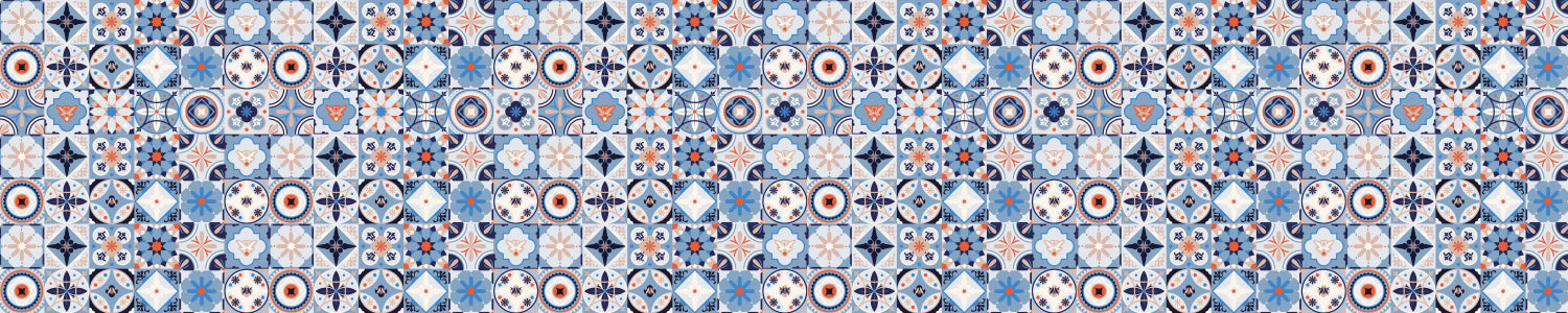 Badrückwand Patchwork