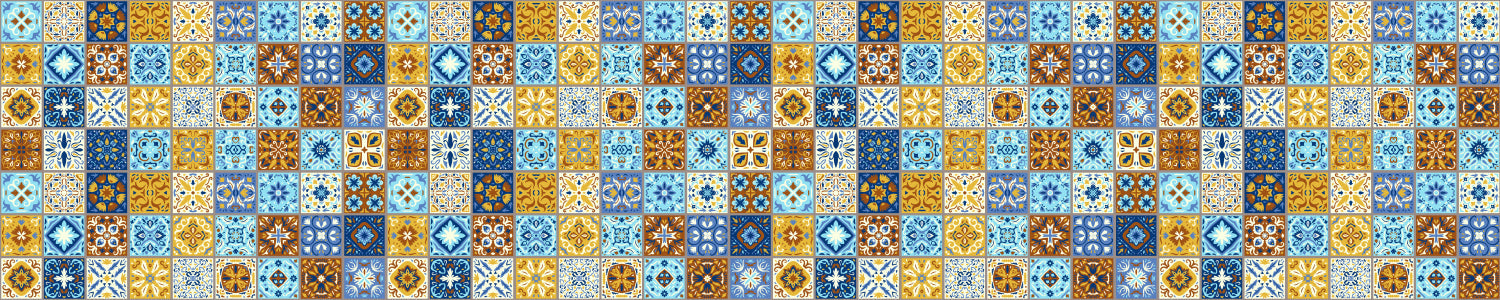 Waschbeckenrückwand Patchwork