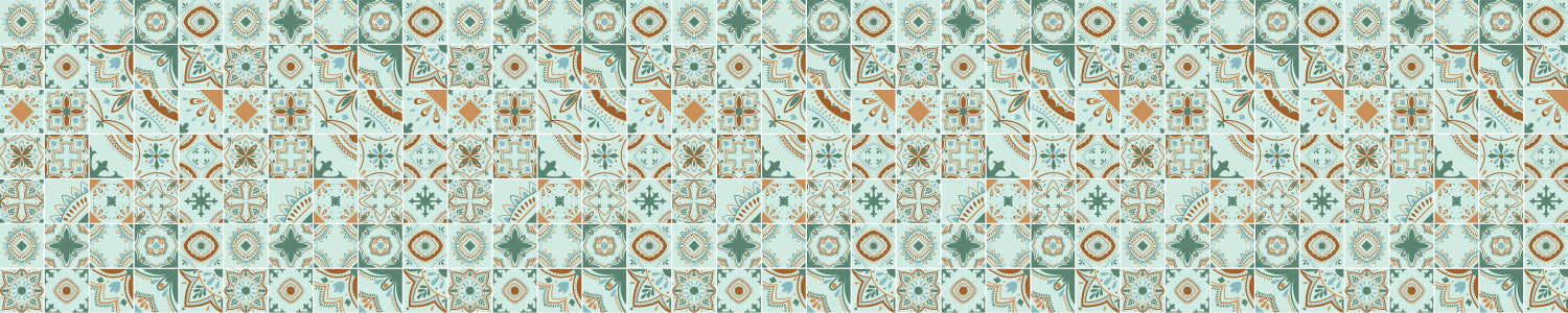 Badrückwand Patchwork