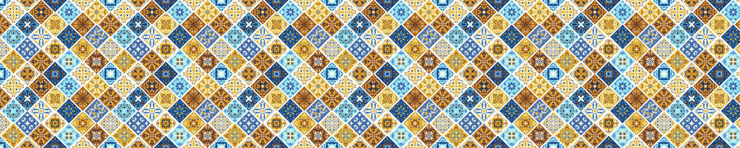 Badrückwand Patchwork