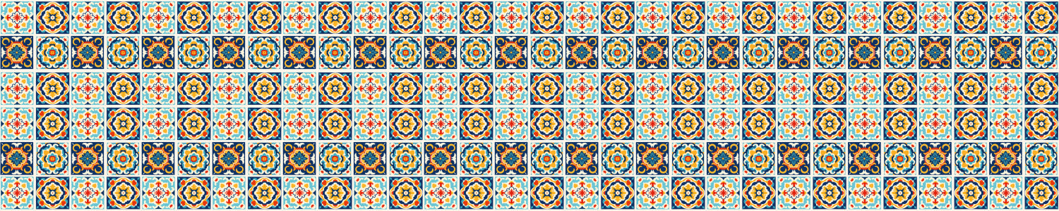 Waschbeckenrückwand Patchwork