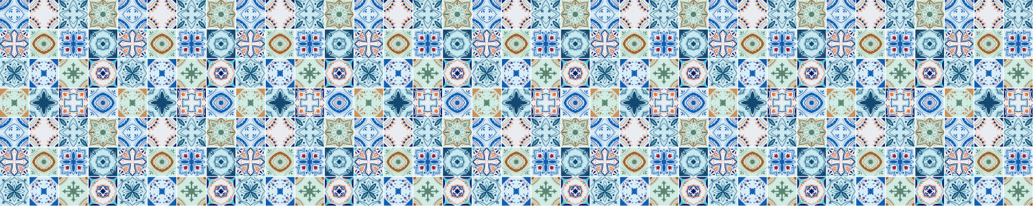 Badrückwand Patchwork