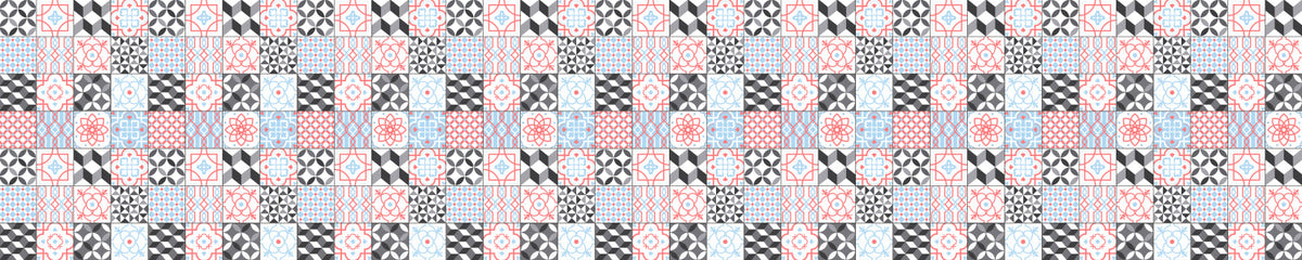 Waschbeckenrückwand Patchwork