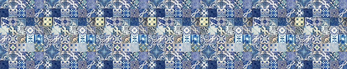 Badrückwand Patchwork