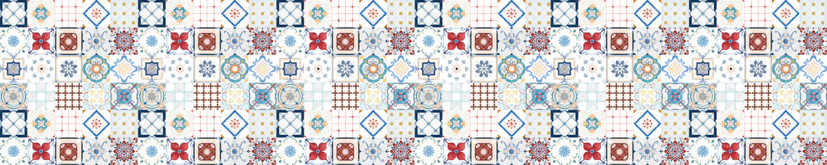 Waschbeckenrückwand Patchwork