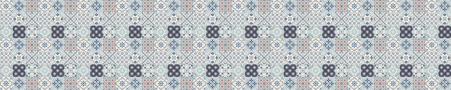 Badrückwand Patchwork