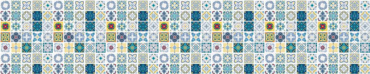 Badrückwand Patchwork