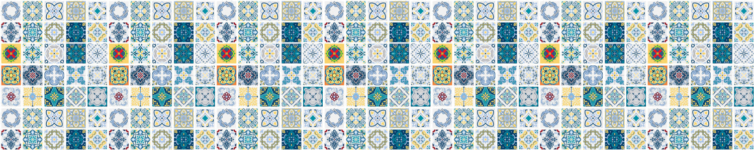 Waschbeckenrückwand Patchwork