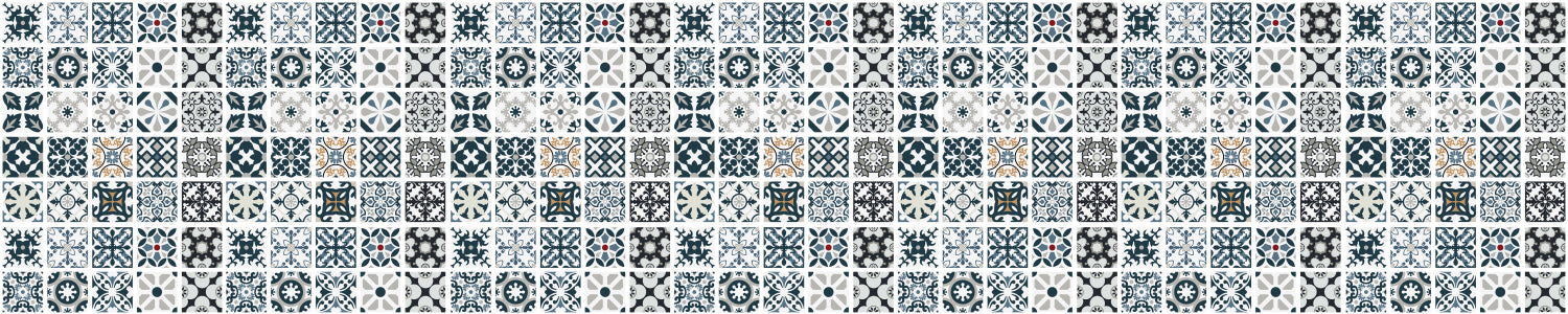 Waschbeckenrückwand Patchwork