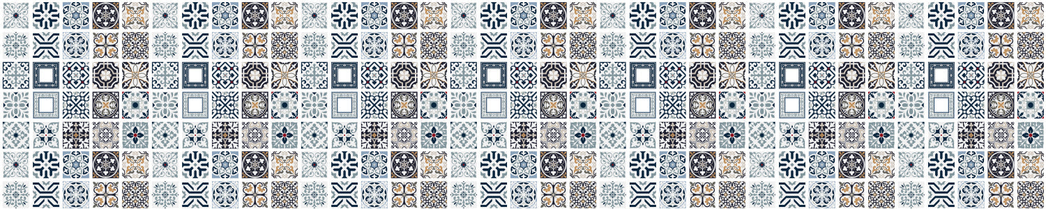 Waschbeckenrückwand Patchwork