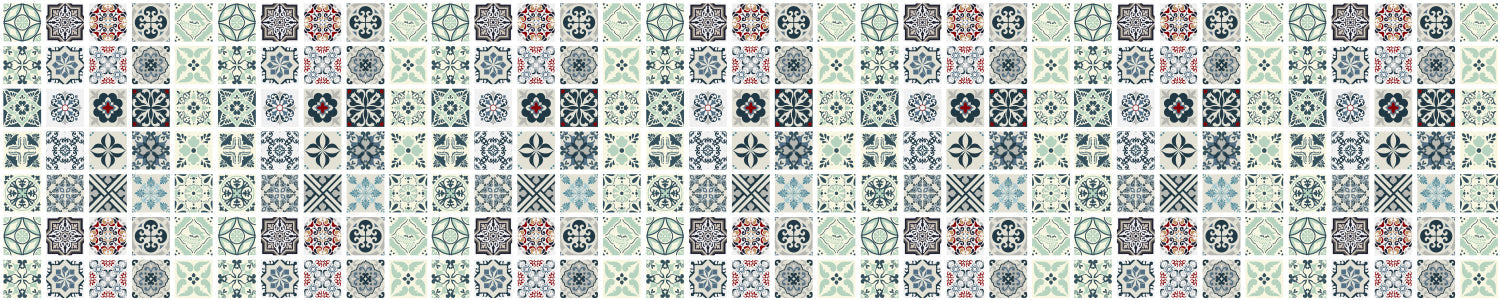 Waschbeckenrückwand Patchwork