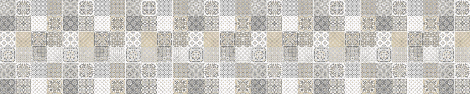Badrückwand Patchwork