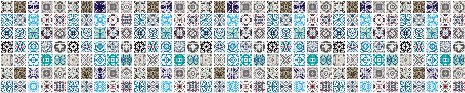 Waschbeckenrückwand Patchwork