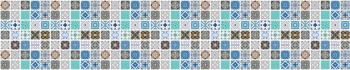 Badrückwand Patchwork