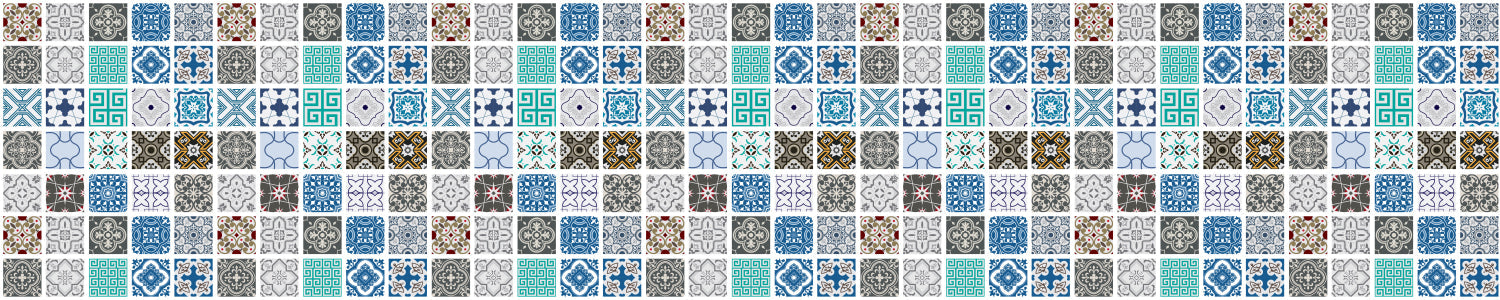 Badrückwand Patchwork