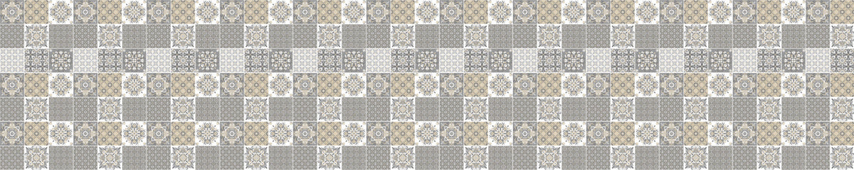 Badrückwand Patchwork