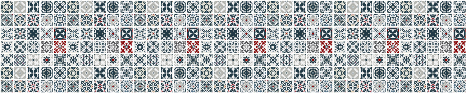 Badrückwand Patchwork