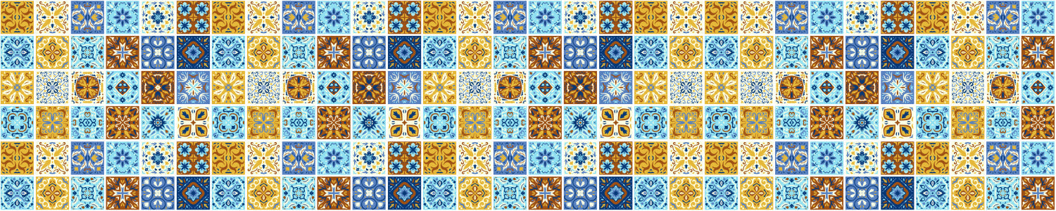 Waschbeckenrückwand Patchwork