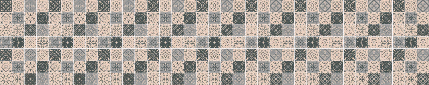 Badrückwand Patchwork