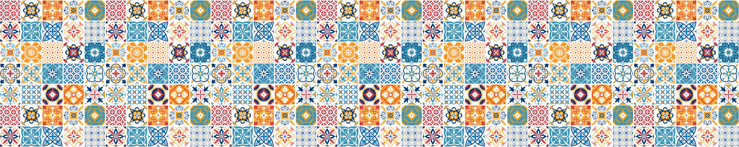 Waschbeckenrückwand Patchwork