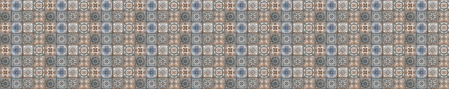 Badrückwand Patchwork