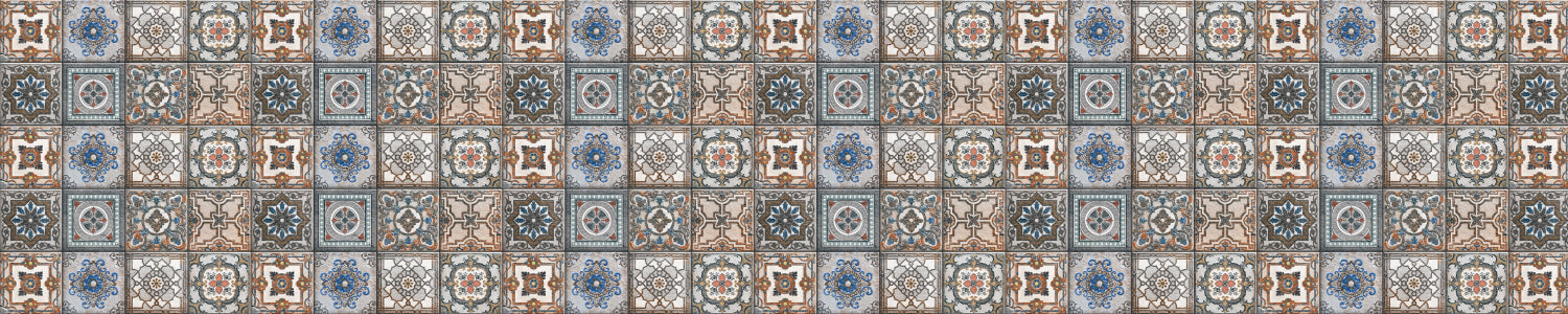 Waschbeckenrückwand Patchwork