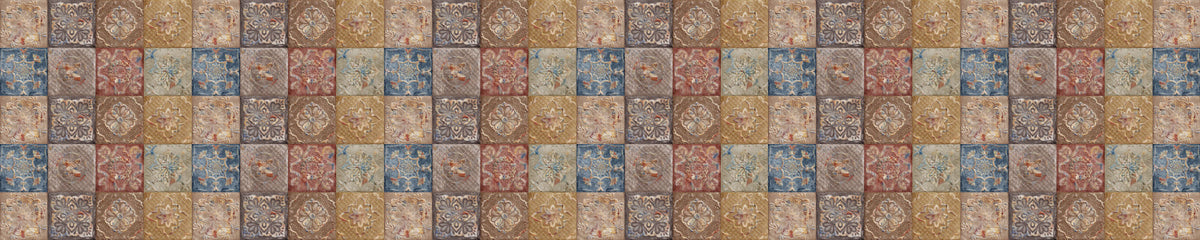 Waschbeckenrückwand Patchwork