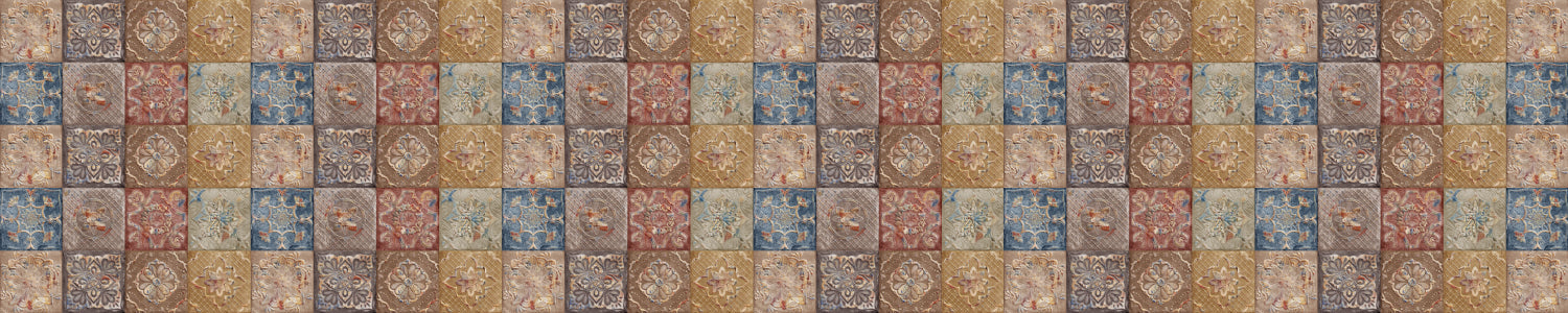 Waschbeckenrückwand Patchwork