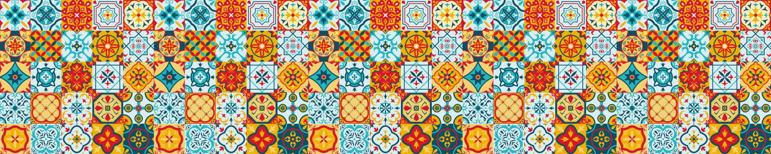 Waschbeckenrückwand Patchwork