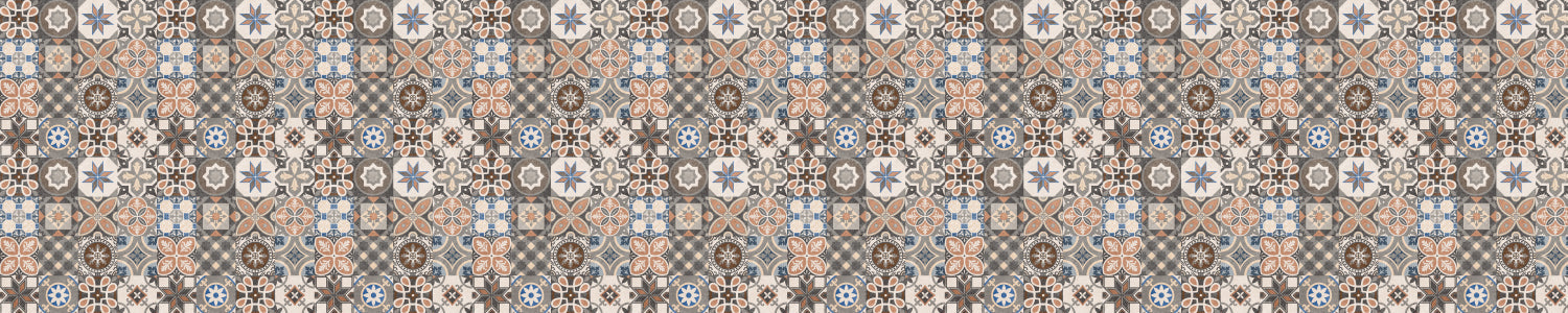 Badrückwand Patchwork