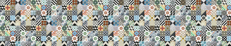 Badrückwand Patchwork