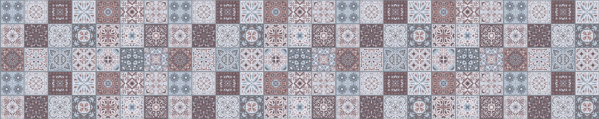 Badrückwand Patchwork
