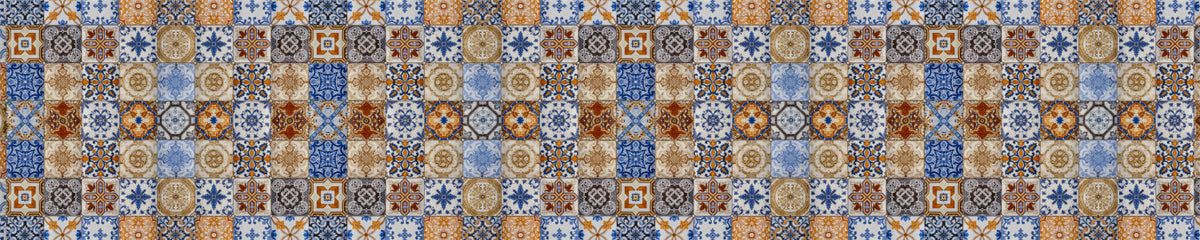 Waschbeckenrückwand Patchwork