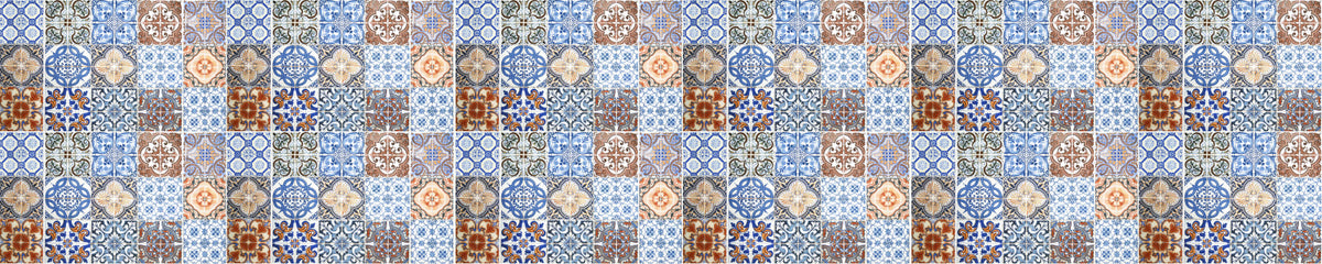 Waschbeckenrückwand Patchwork