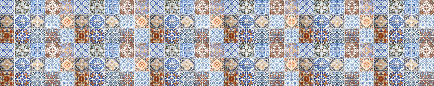 Waschbeckenrückwand Patchwork
