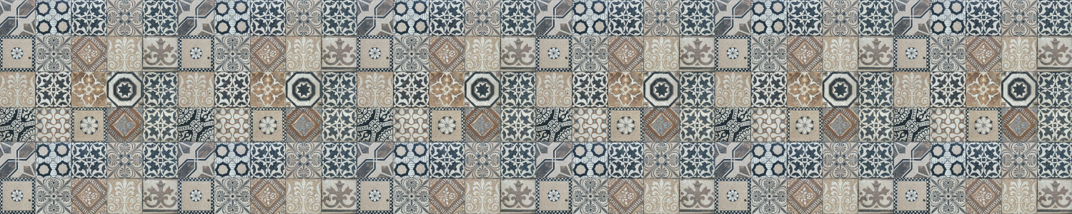 Badrückwand Patchwork