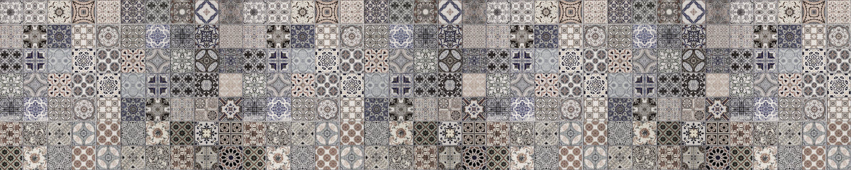 Waschbeckenrückwand Patchwork