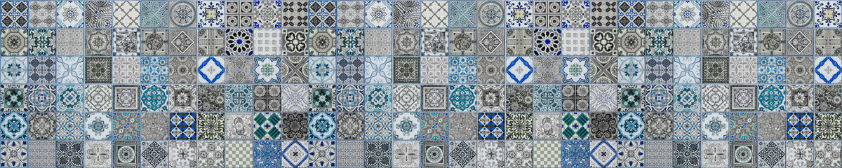 Waschbeckenrückwand Patchwork