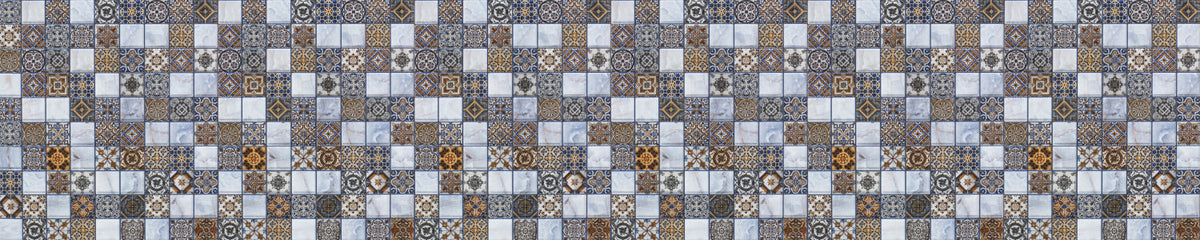 Waschbeckenrückwand Patchwork