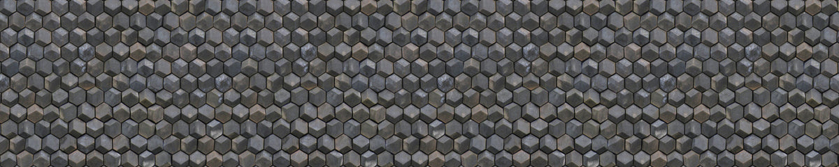 Badrückwand Steinoptik