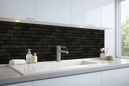Waschbeckenrückwand Steinoptik
