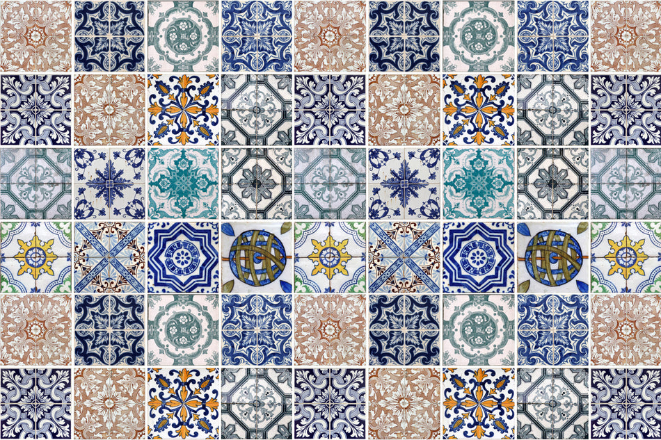 Badrückwand Patchwork