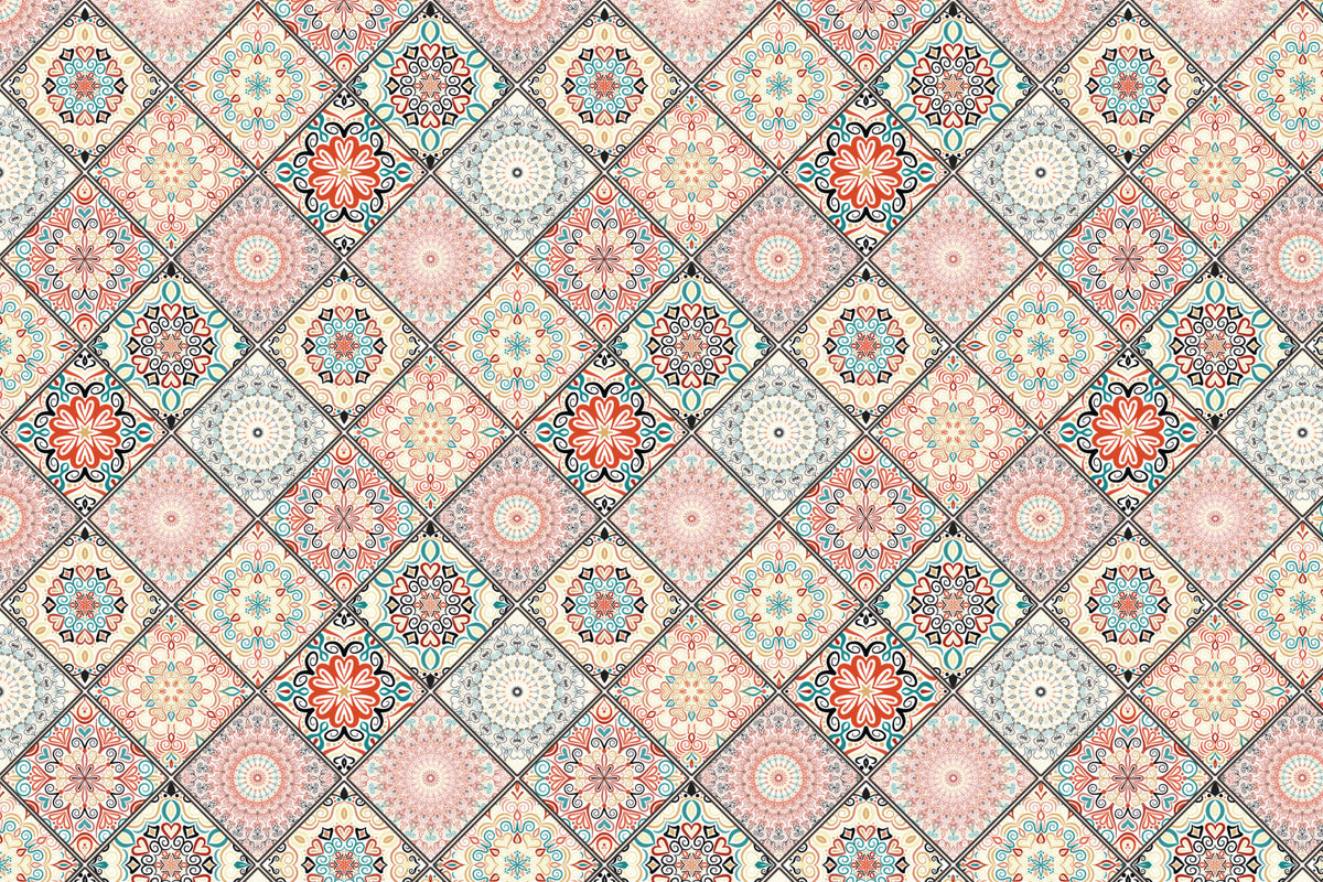 Waschbeckenrückwand Patchwork