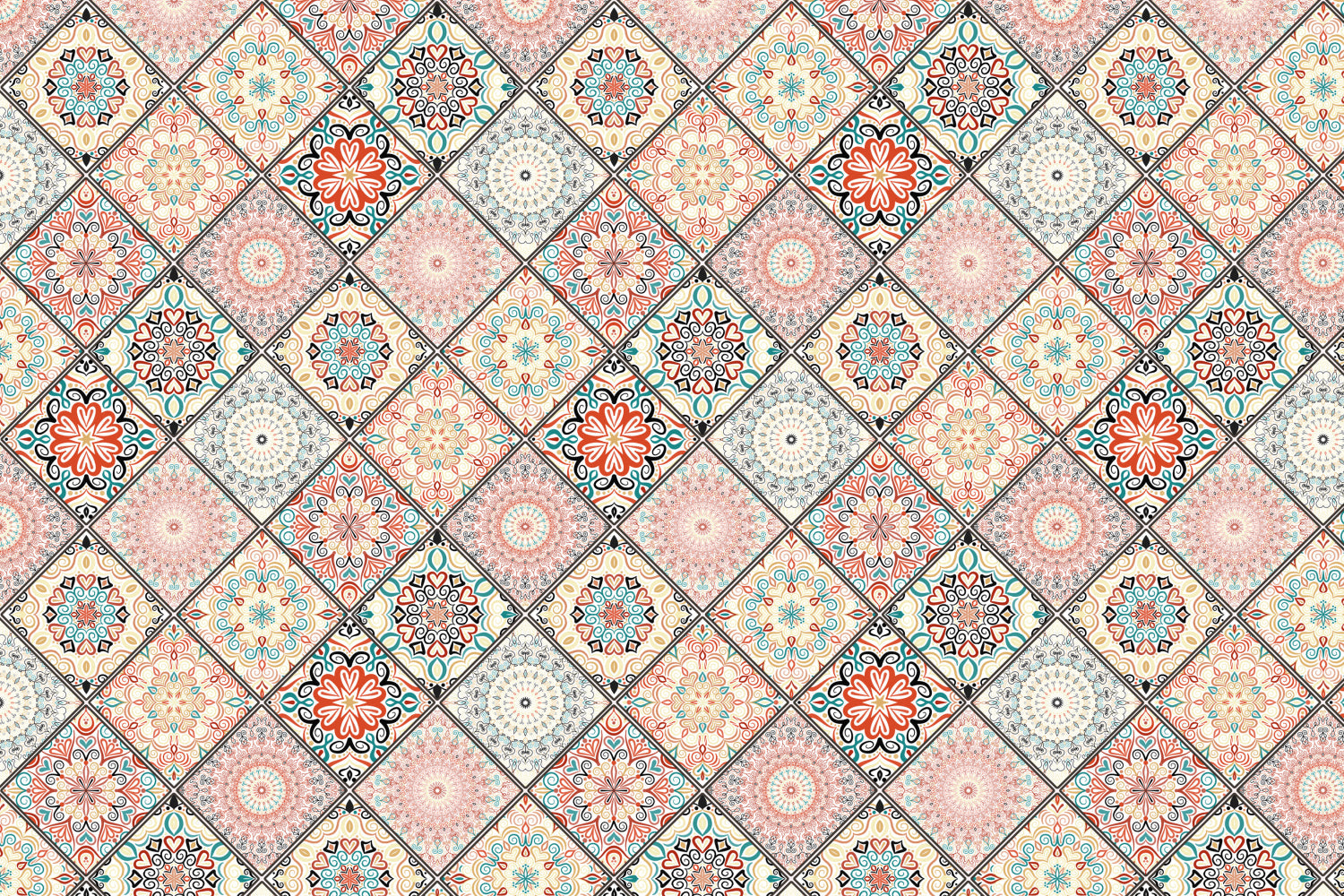 Waschbeckenrückwand Patchwork