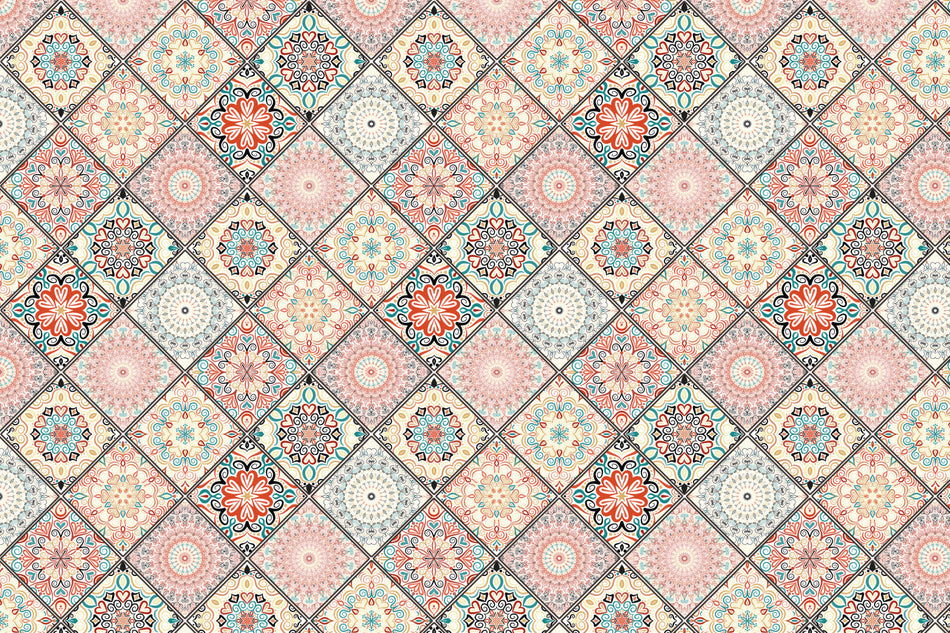 Badrückwand Patchwork