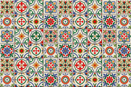 Waschbeckenrückwand Patchwork