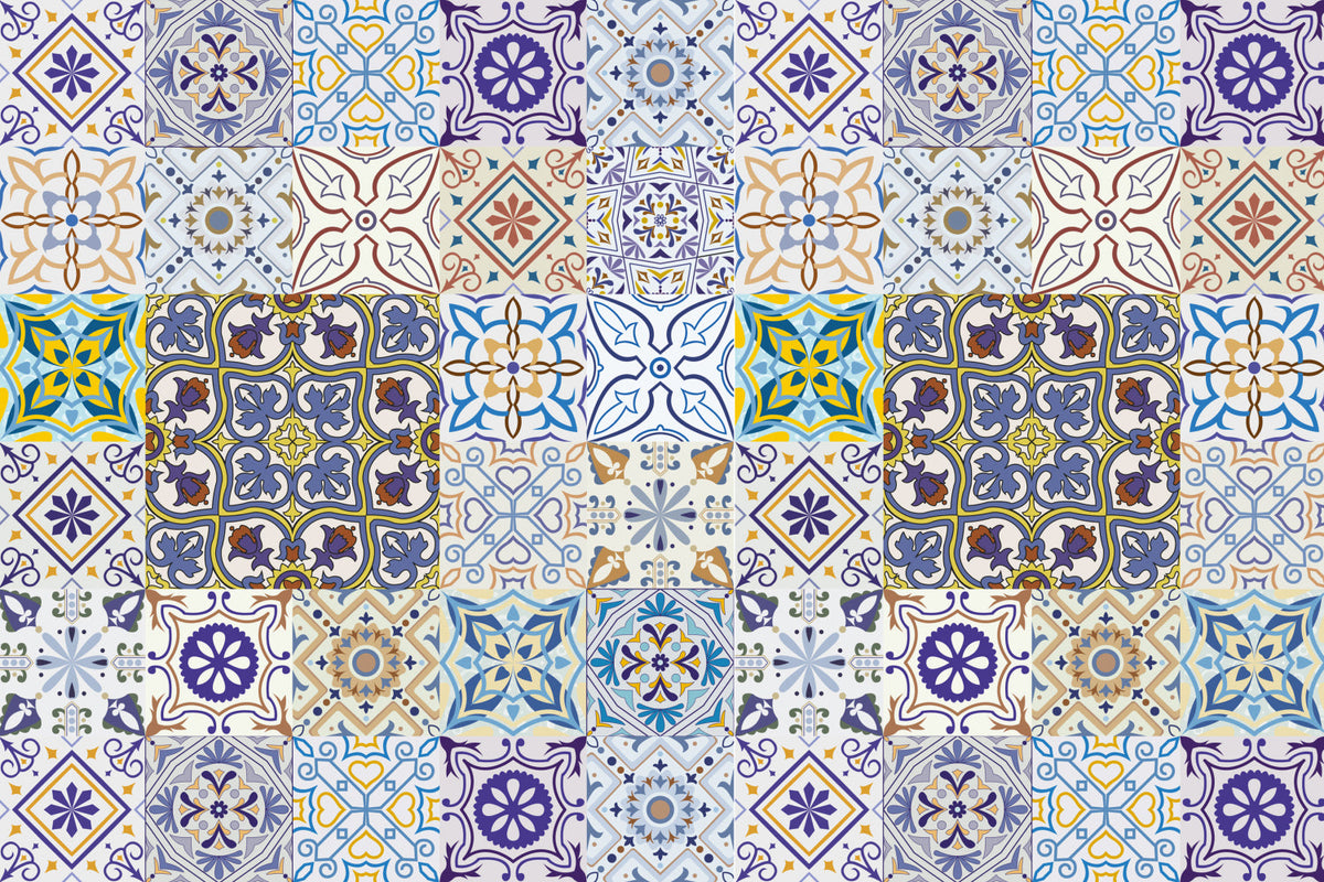 Badrückwand Patchwork