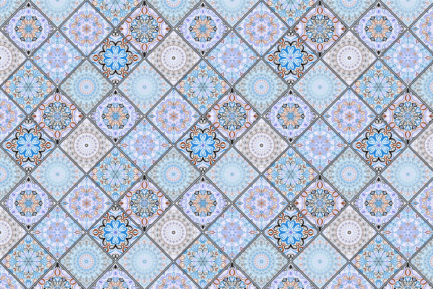 Waschbeckenrückwand Patchwork