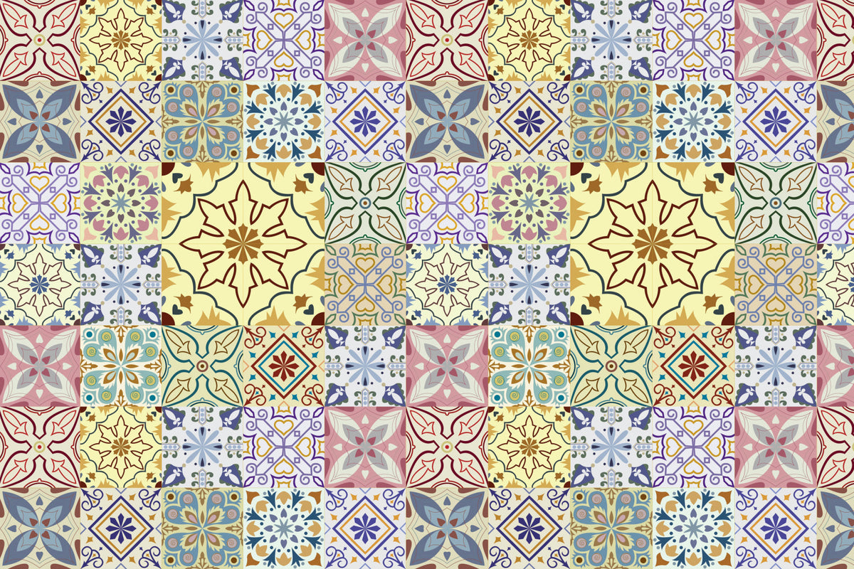 Waschbeckenrückwand Patchwork
