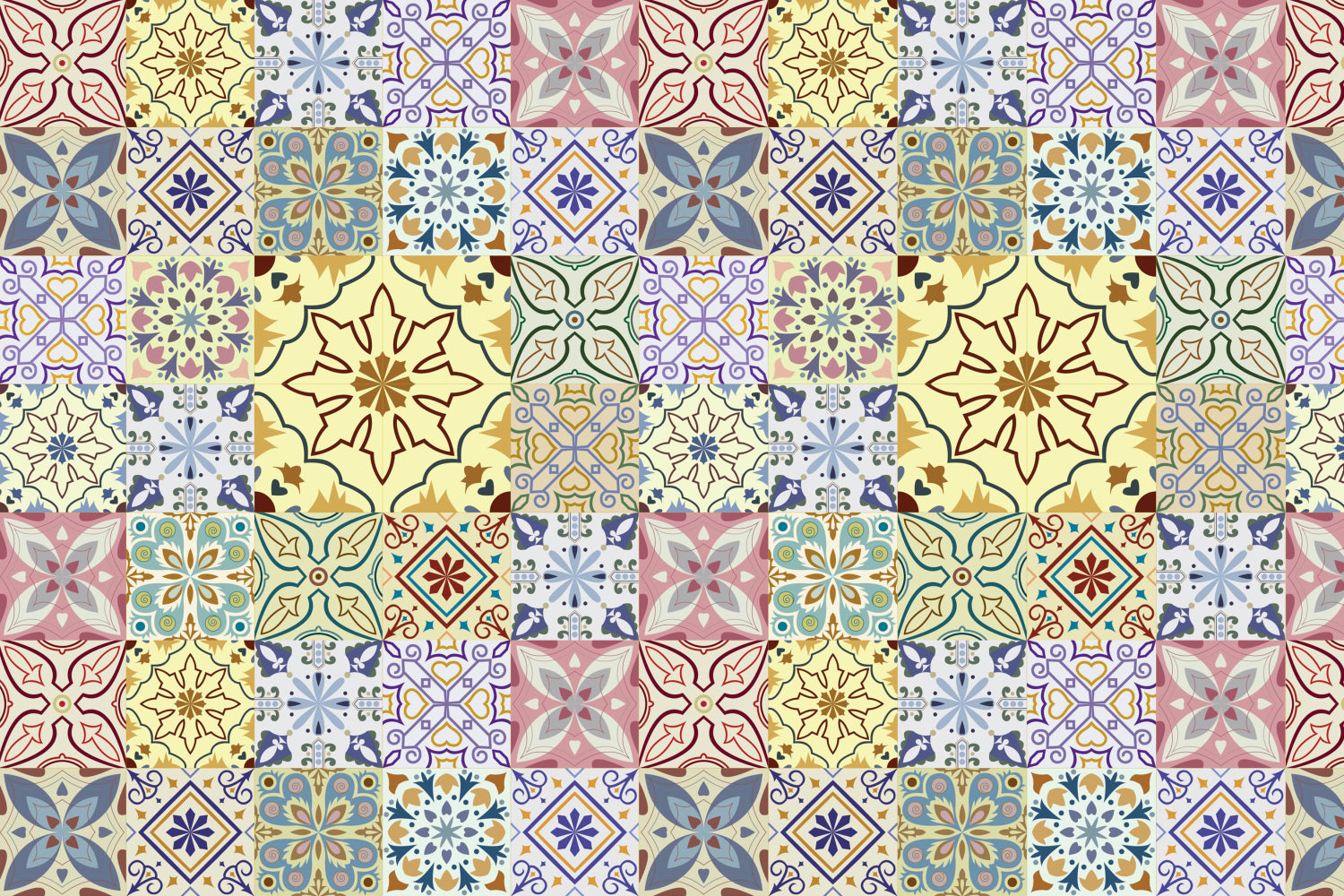 Waschbeckenrückwand Patchwork